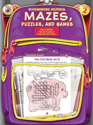 cover image of Mazes, Puzzles, and Games, Grade 2